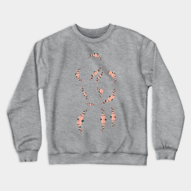 Pink rose hugs and kisses Crewneck Sweatshirt by RADIOACTIVE CHERRY CLOUD